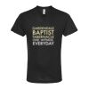 Unisex Poly-Rich V-Neck T-Shirt Thumbnail
