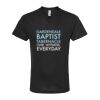 Unisex Poly-Rich V-Neck T-Shirt Thumbnail