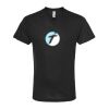 Unisex Poly-Rich V-Neck T-Shirt Thumbnail